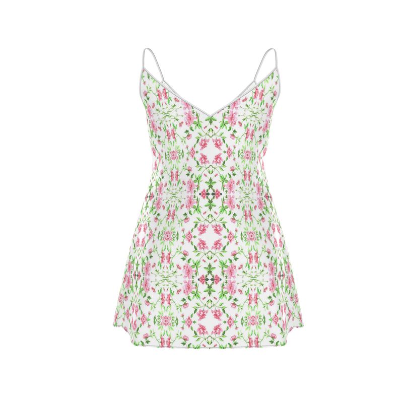 pink and green slip dress Mini Dress-Azalea Green-Carrie Currie Supplier_ApexGlow