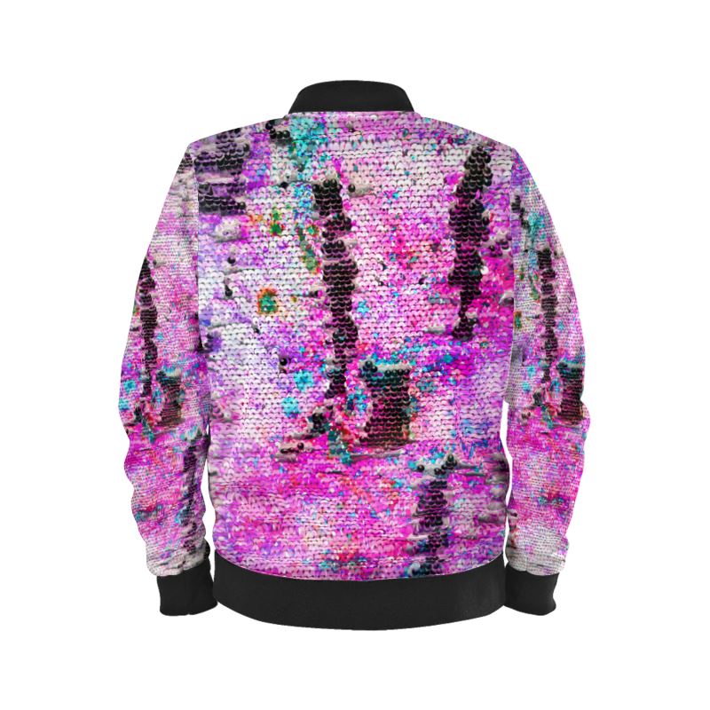 Unisex Bomber Jacket White GFACE Unleash The Swagger