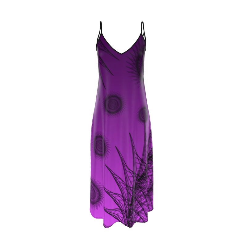 purple maxi slip dress Violet Slip Midi Dress Dark Purple off Shoulder Straps Back Elegant Dress  Special Occasion Dress Bridesmaid Wedding Silk Slip Chloe Dress