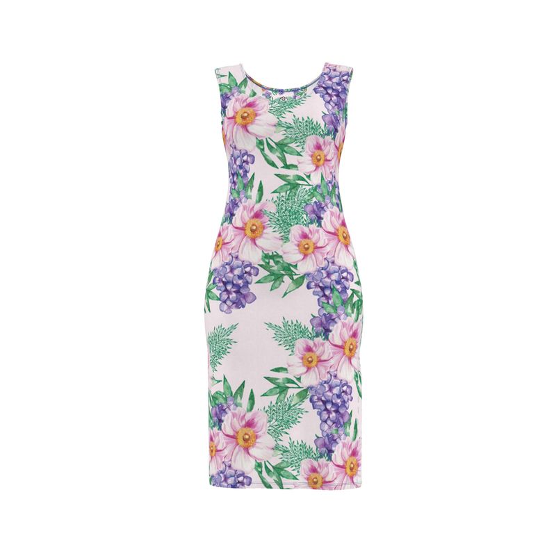 Elysian Bouquet Print Bodycon Dress