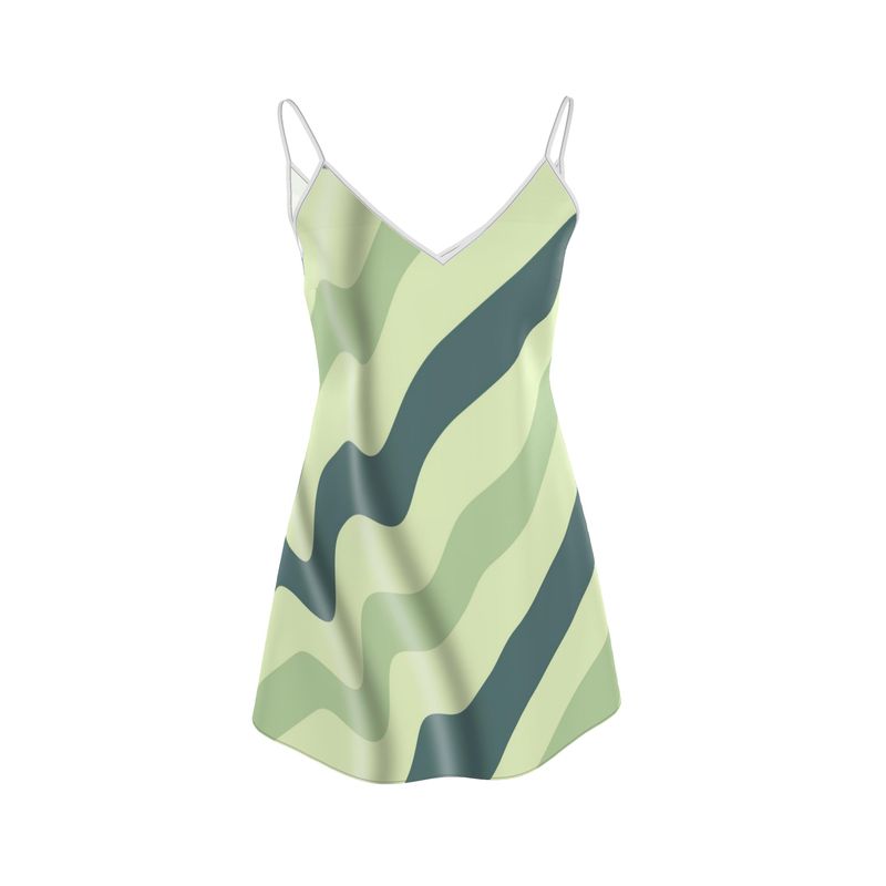 green slip mini dress elegant short green dress