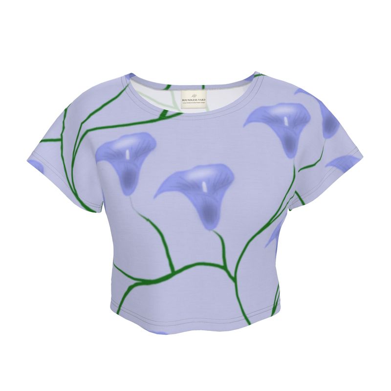 Lavender Breeze Premium Ladies Crop Top Lavender Breeze Premium Ladies Crop Top