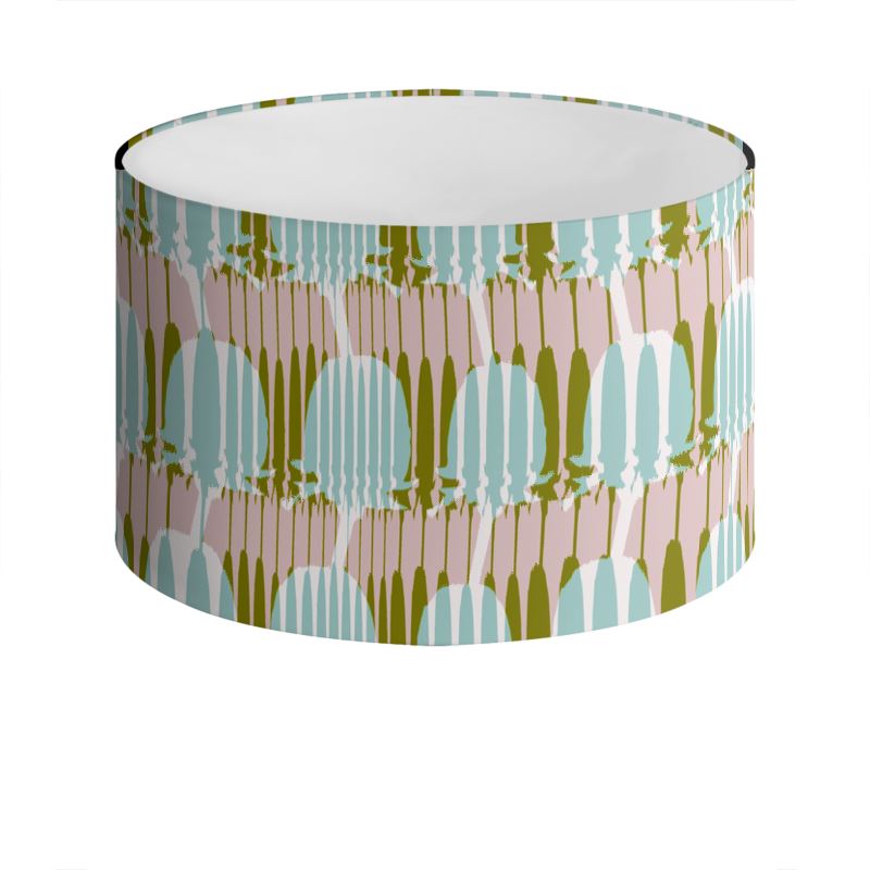 Teasel Stripe Drum Lamp Shade Khaki Rose - Rose Ceiling Lamp Shade Teasel Stripe Drum Lamp Shade Khaki Rose - Rose Ceiling Lamp Shade