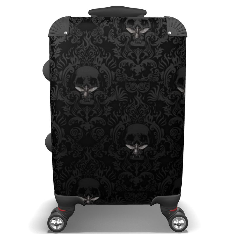 Skull and Vintage Bee Suitcase