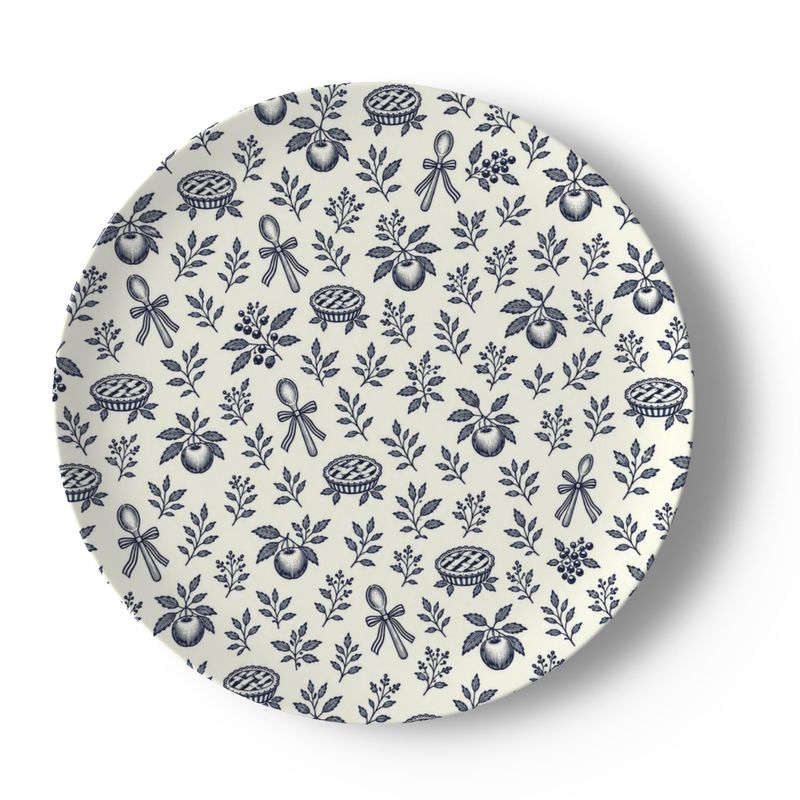 Baker’s Pantry Navy China Dinner Plates - Set of 4