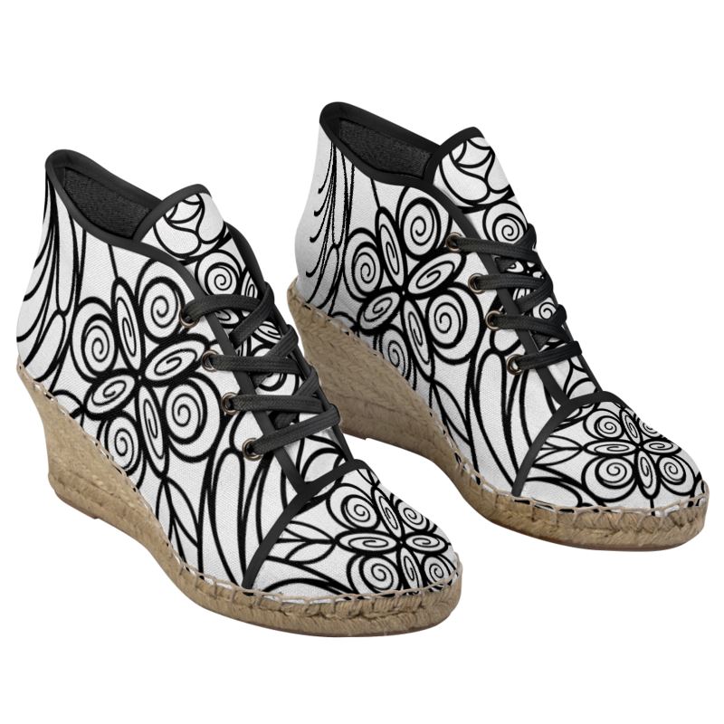 ladies black espadrilles