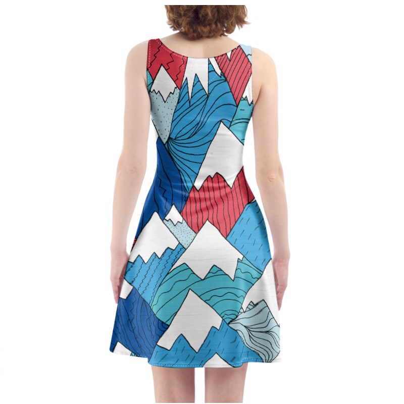 Skater Dress - Mountain Pattern Skater Dress - Mountain Pattern