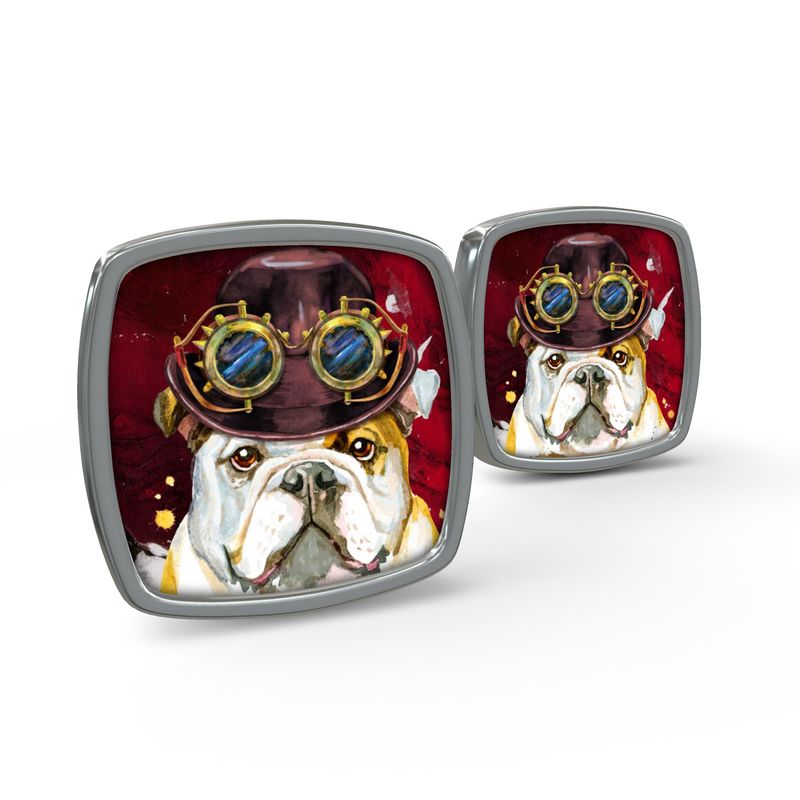 Bulldog cufflinks deals