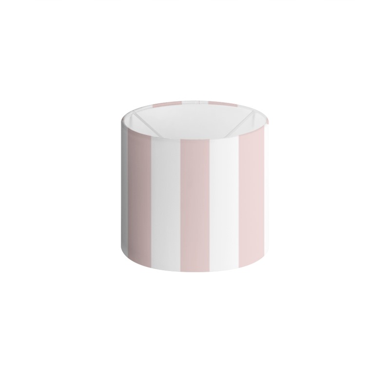 Pretty Happy Rose Striped Drum Lamp Shade
