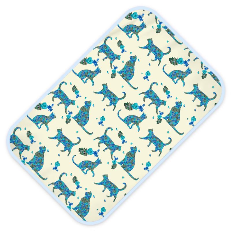 green baby changing mat