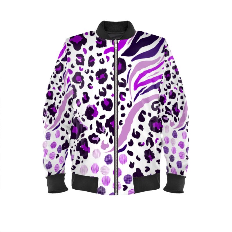 purple leopard print jacket