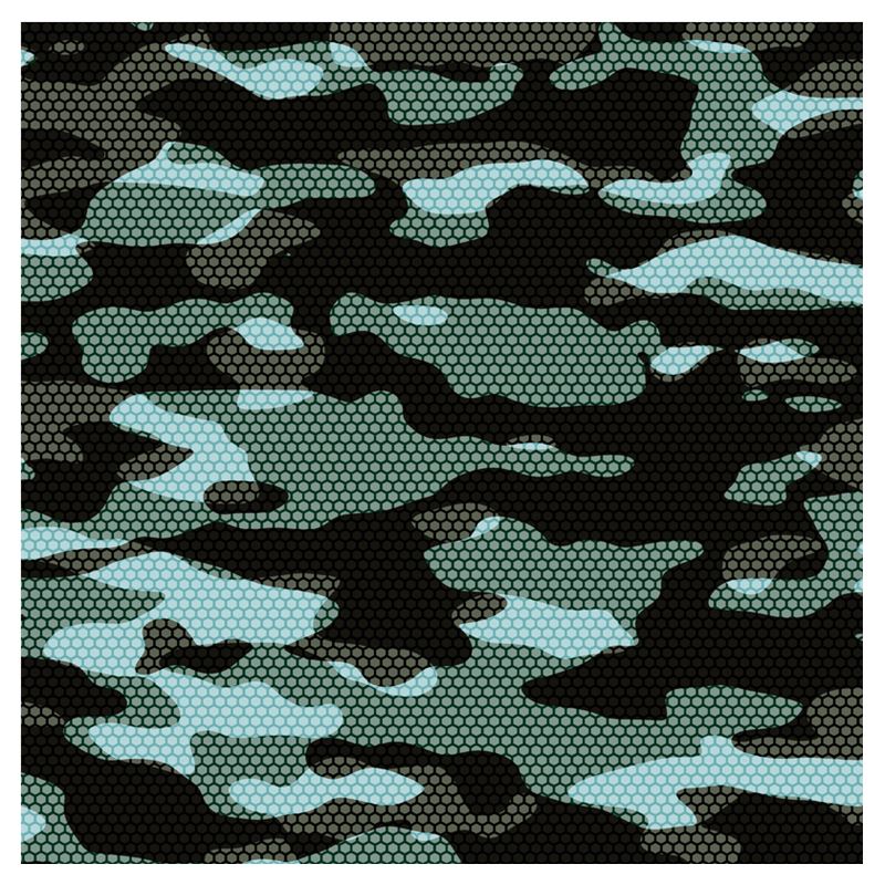 blue camo swim shorts