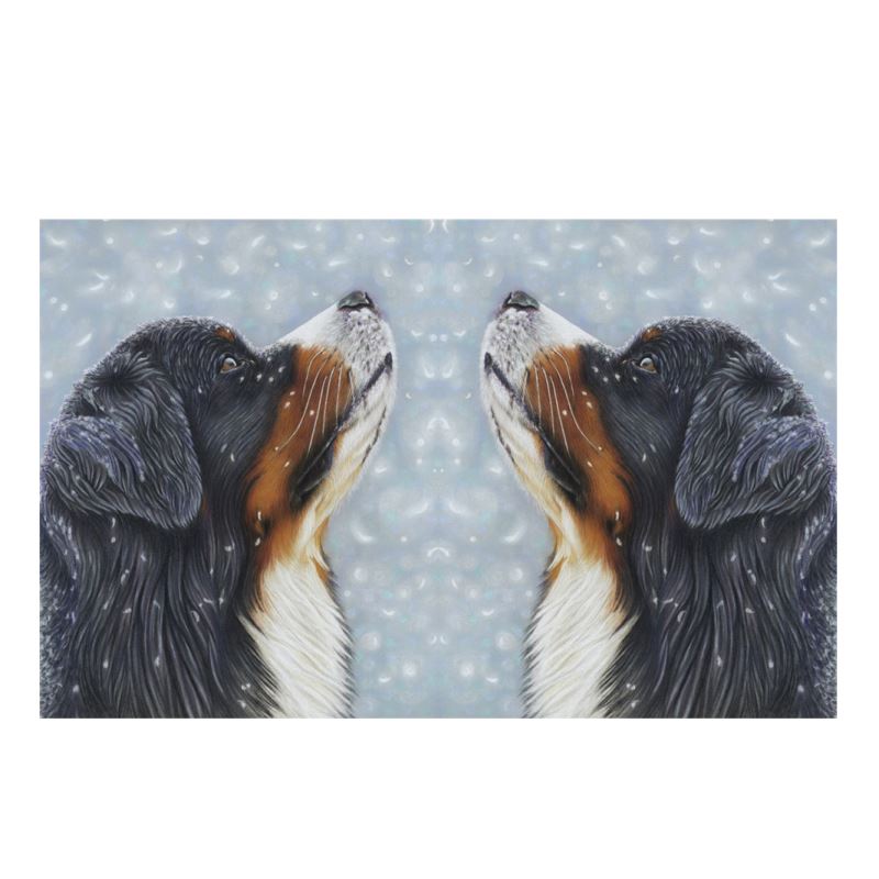 Bernese Mountain Dog Bone China Mug Blissful Blue