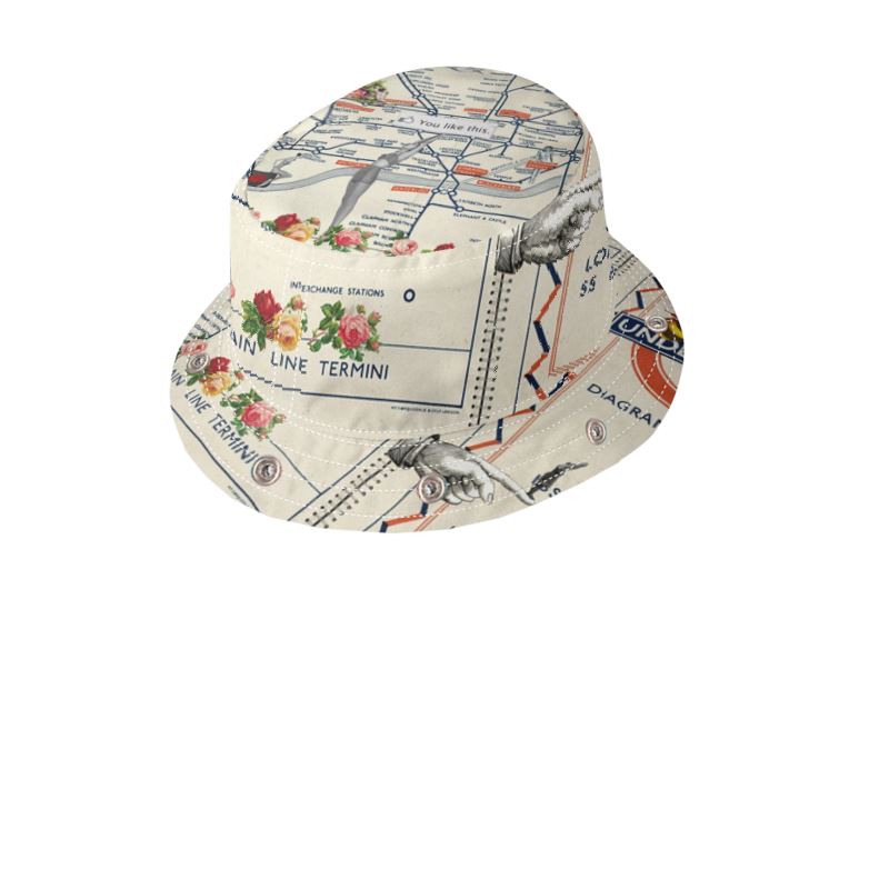 You Like This London Underground Bucket Hat with Visor