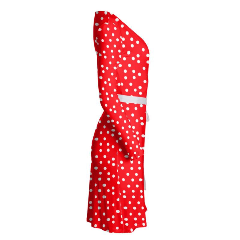 open lace back dress Polka Face Mini Dress