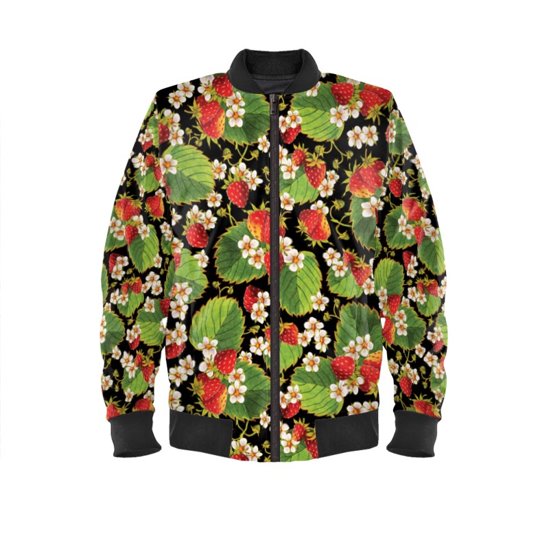 Strawberry Ladies Bomber Jacket