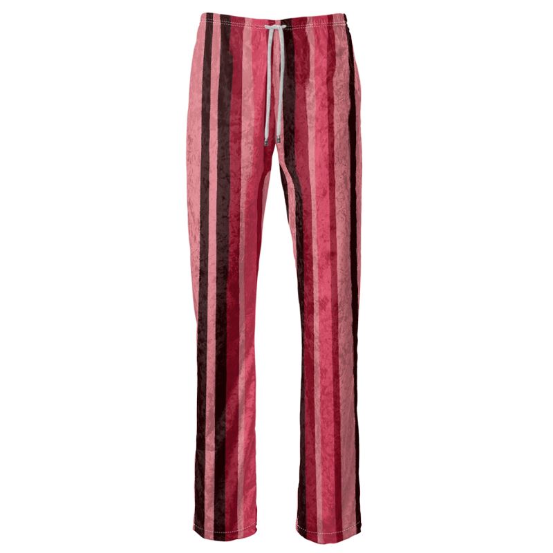 red pants with pink stripe