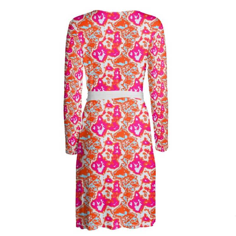 designer wrap dress Solid rich dense quality Women's Wrap Designer Dresses |
