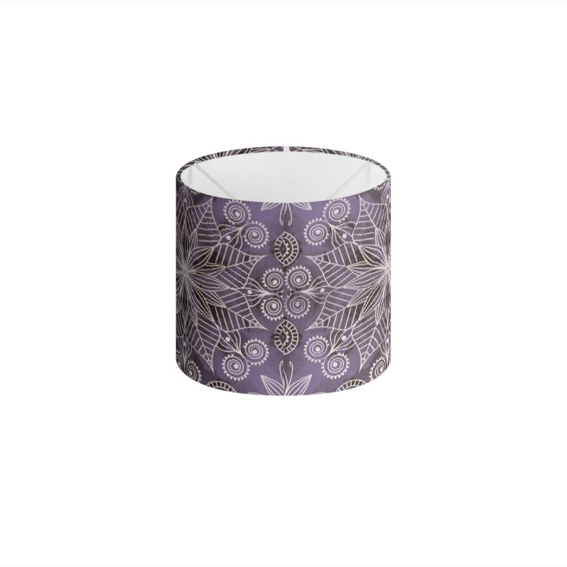 Drum Lamp Shade Farmhouse Purple Small