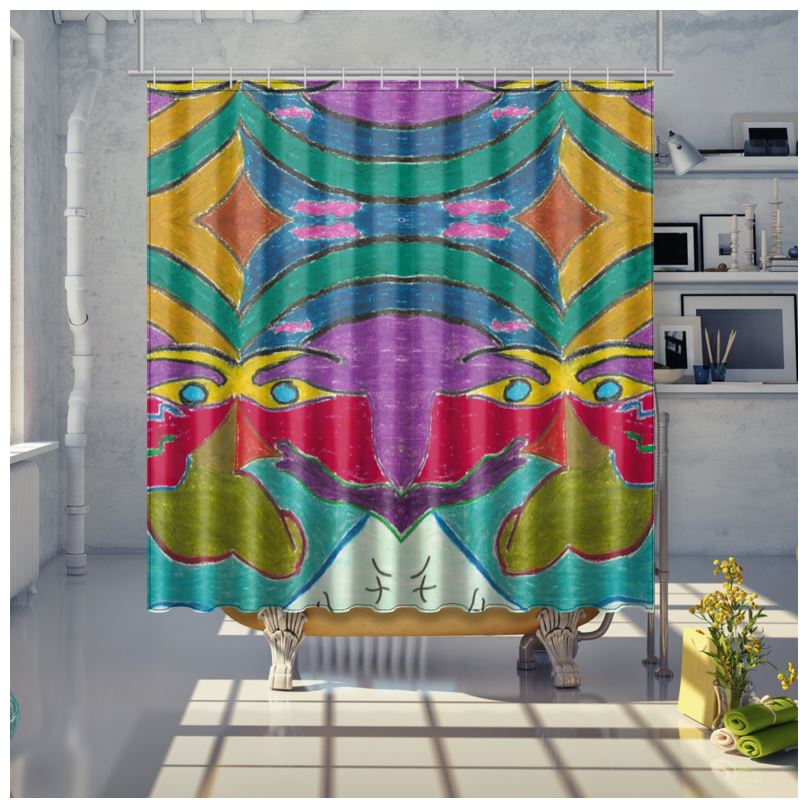 Eyes In The Mountain Shower Curtain Eyes In The Mountain Shower Curtain, Mountain Shower Curtain