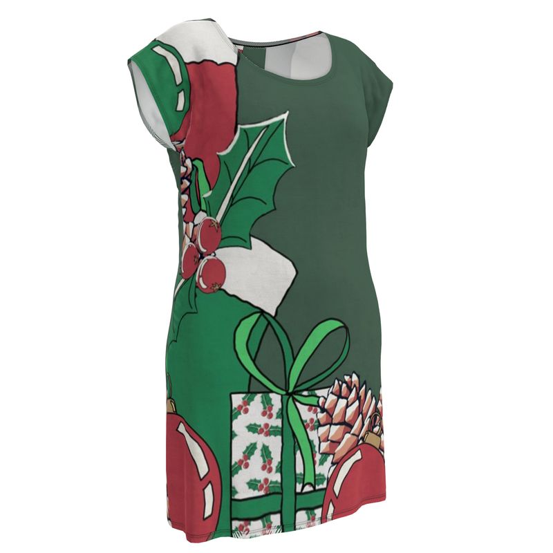 white christmas dresses Sail to Sable Red Plaid Fit & Flare Tunic Dress | Red Plaid main image 0