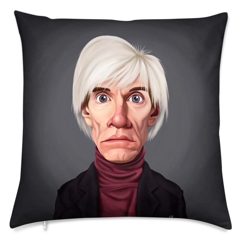 Andy Warhol Celebrity Caricature Cushion
