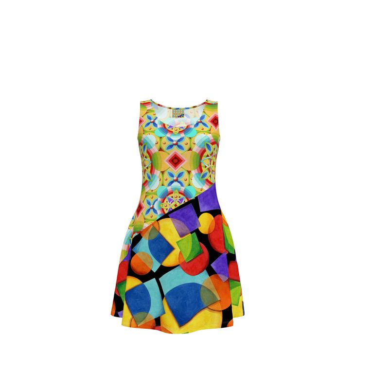 Candy Rainbow Celtic Skater Dress Candy Rainbow Celtic Skater Dress
