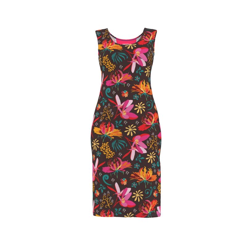 Tropical flower Bodycon Dress Tropical flower Bodycon Dress
