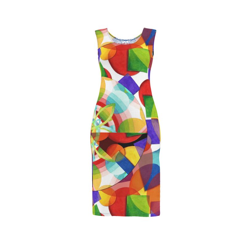 Psychedelic Geometric Bodycon Dress