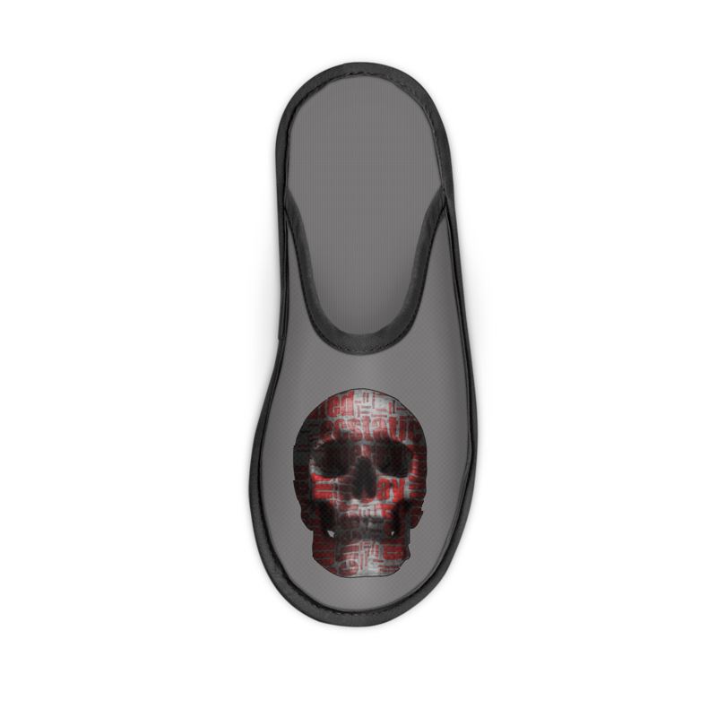 skull slippers