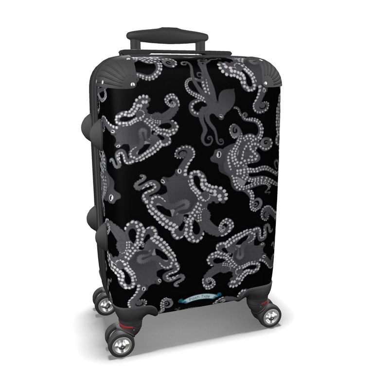 Octopus in Black and White Luggage