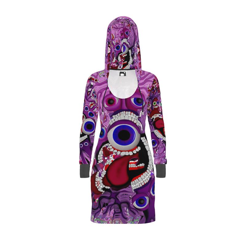 Natural Hoody Dress By Digital Introspect