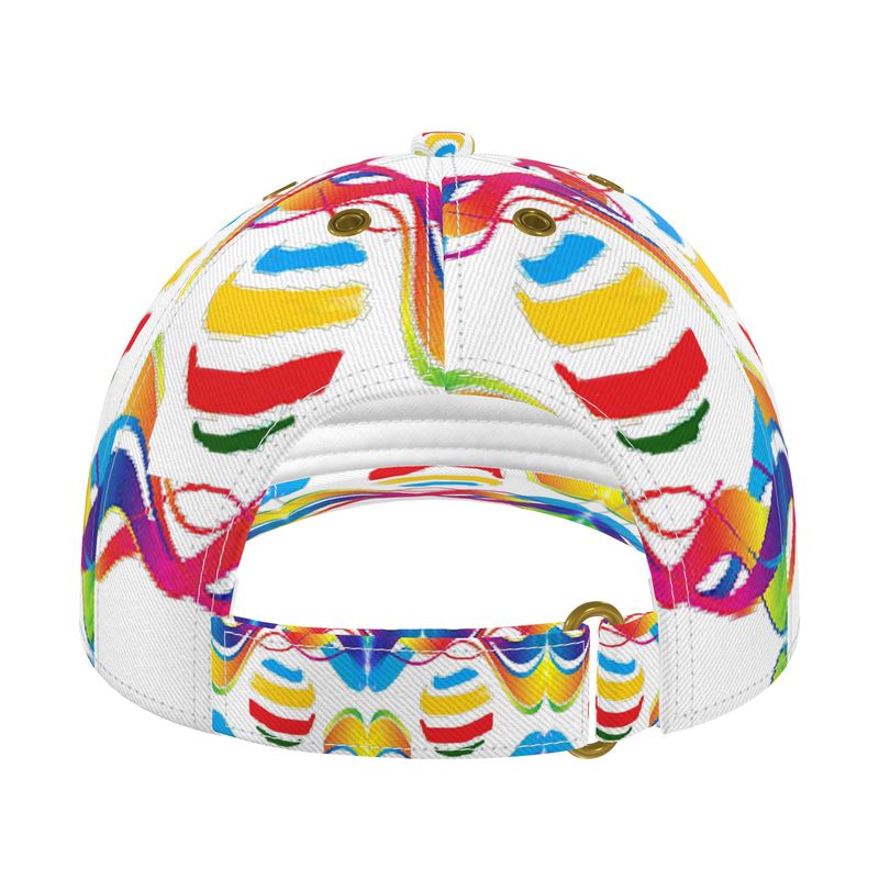 Baseball Cap, multicolor swirls, ARTE abstracto display picture 1