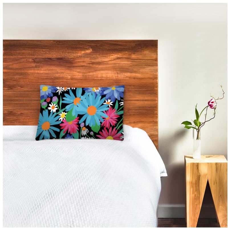 Colourful Floral Pillow Case