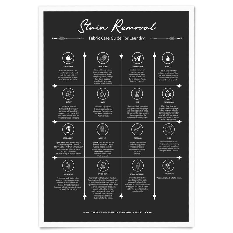 Stain Removal for Laundry Symbols Guide