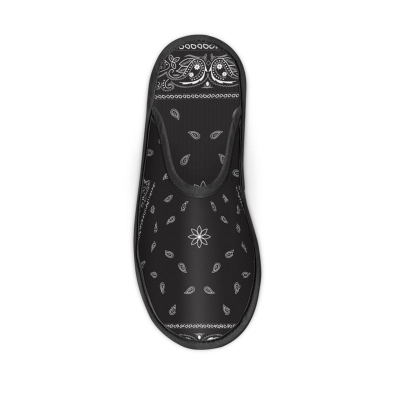 Black Bandana Slippers