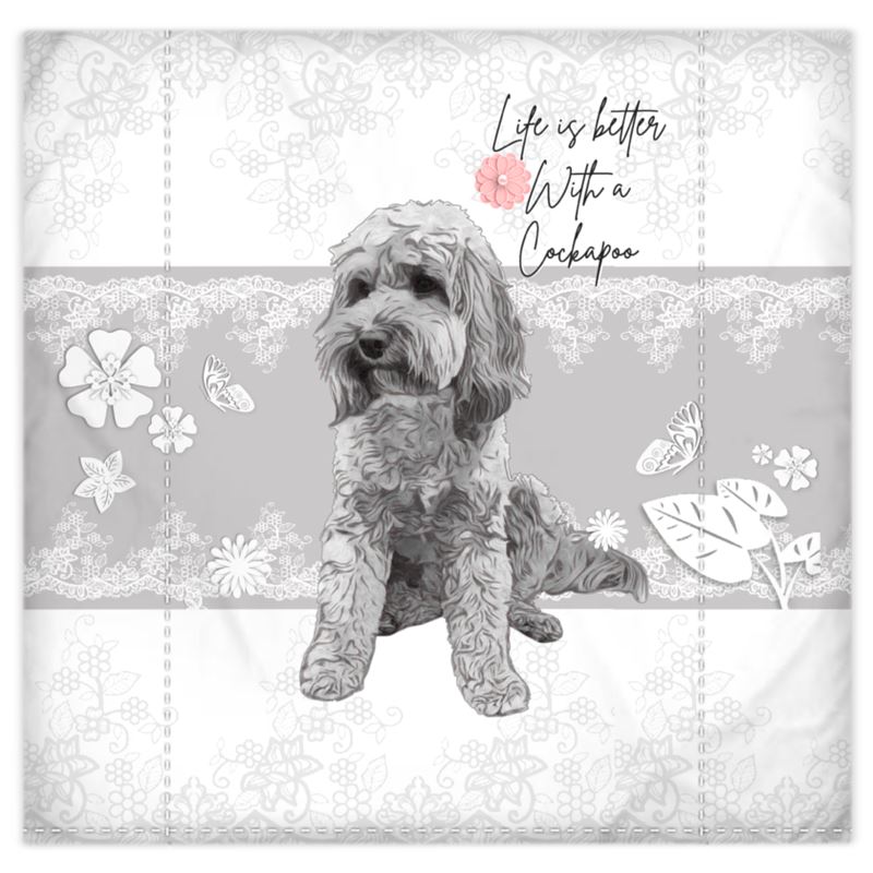 King size cockapoo duvet set + 2 pillow cases