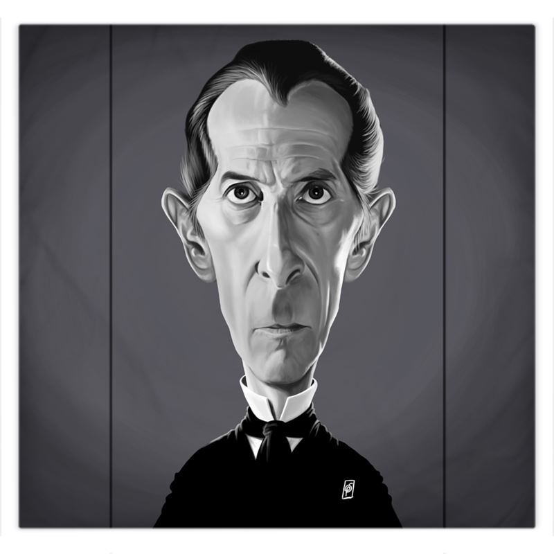 Peter Cushing Celebrity Caricature Duvet Covers