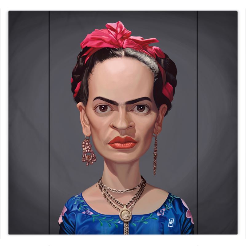 Frida Kahlo Celebrity Caricature Duvet Covers