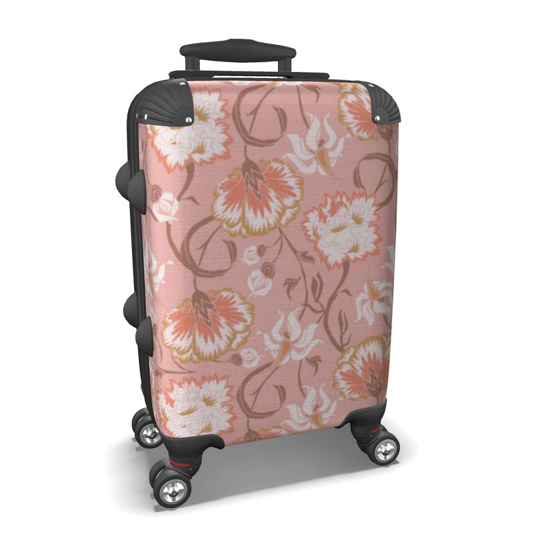 Floral Delight Pink Suitcase