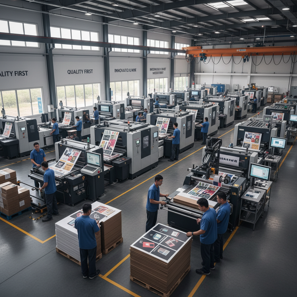 Interior view of a London-based factory with workers creating personalised products.