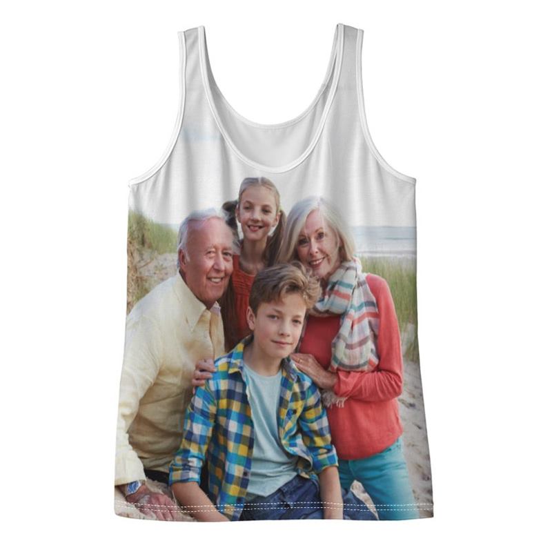 Customised Top Fun Personalised Tank Tops. Custom Made Women's Vest Tops.