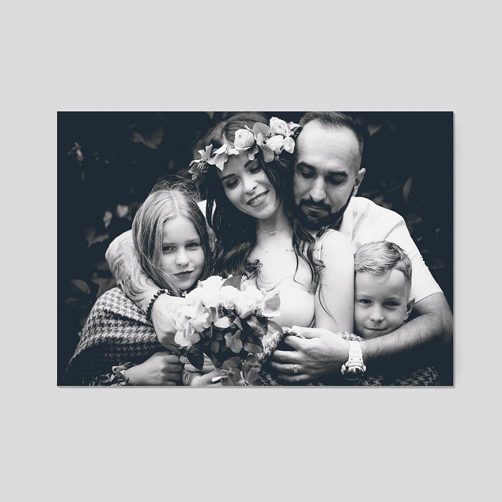 Regalo Di Anniversario Personalizzato Per Coppie - Targa In Legno Con Portafoto E Statuette Per 10° Anniversario Di Matrimonio (28x19cm)
