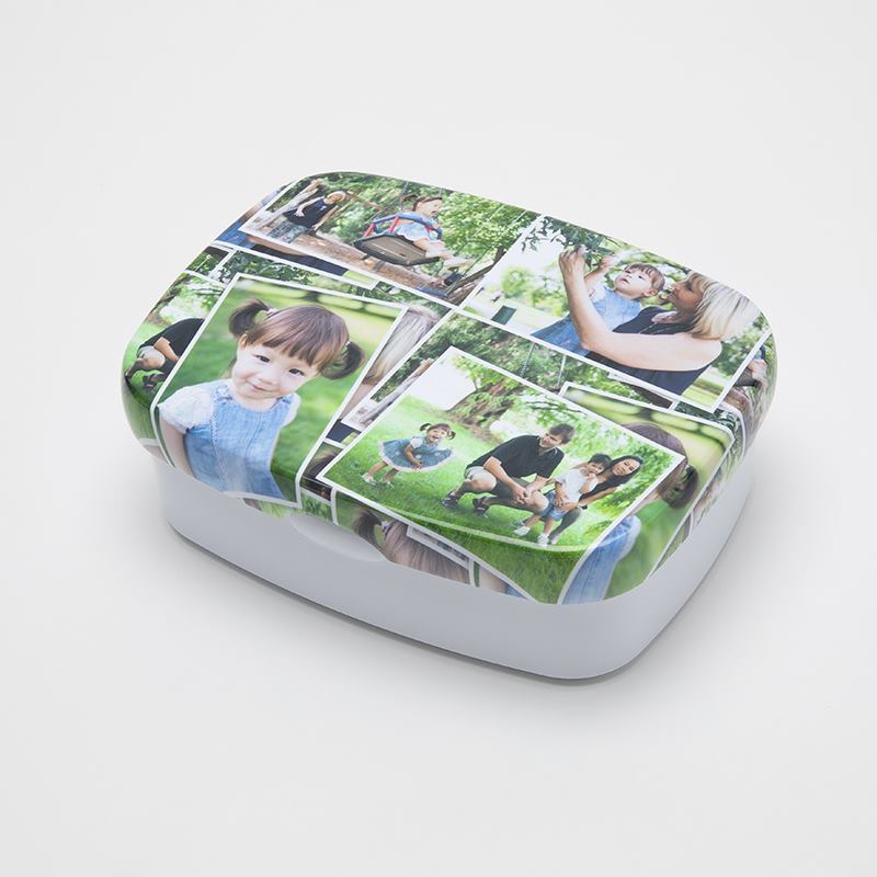 Uakeii elasto Gepersonaliseerde broodtrommel met naam van aluminium, BPA-vrije broodtrommel met gravure voor kleuterschool, school en uitstapjes, gepersonaliseerde cadeaus voor kinderen, 17 x 12 x 5