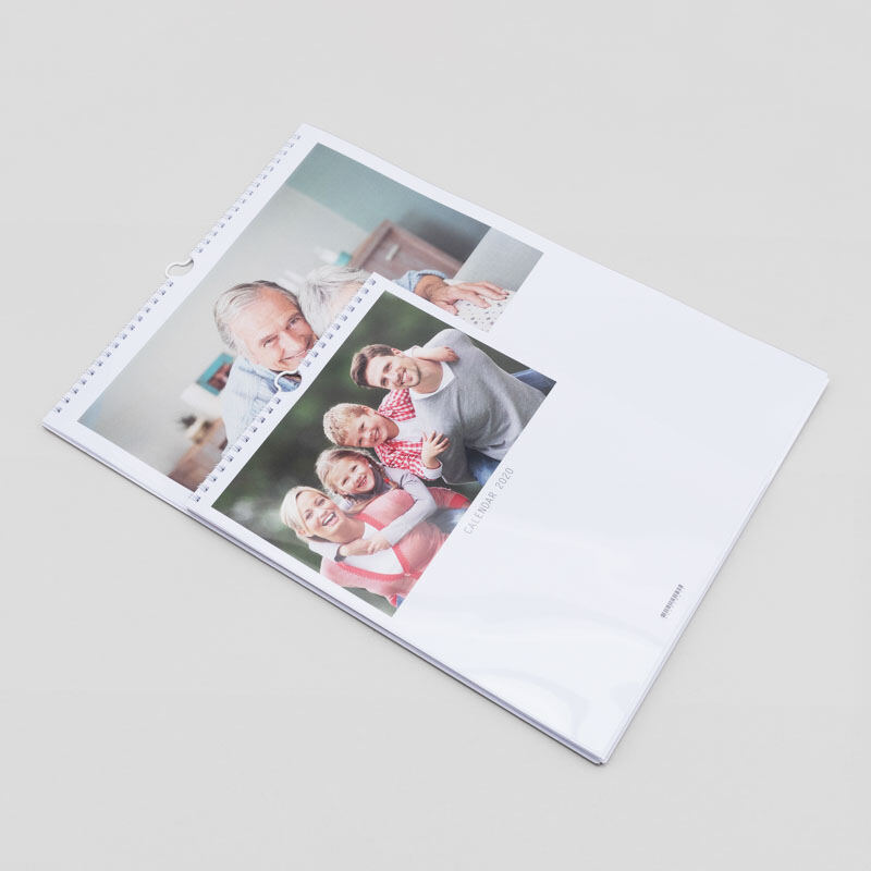 Kalender F&uuml;r Fotos Zum Einkleben Momente Zum Anfassen! Fotokalender Mit Holzhalterung Gestalten