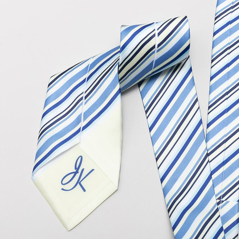 personalised silk tie