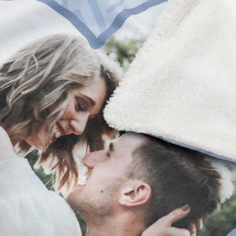 Custom Wedding Blanket. Personalised Wedding Blanket