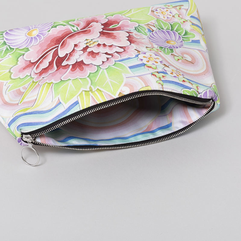 Custom Clutch Purse. Handprinted & Handmade Leather Clutch.