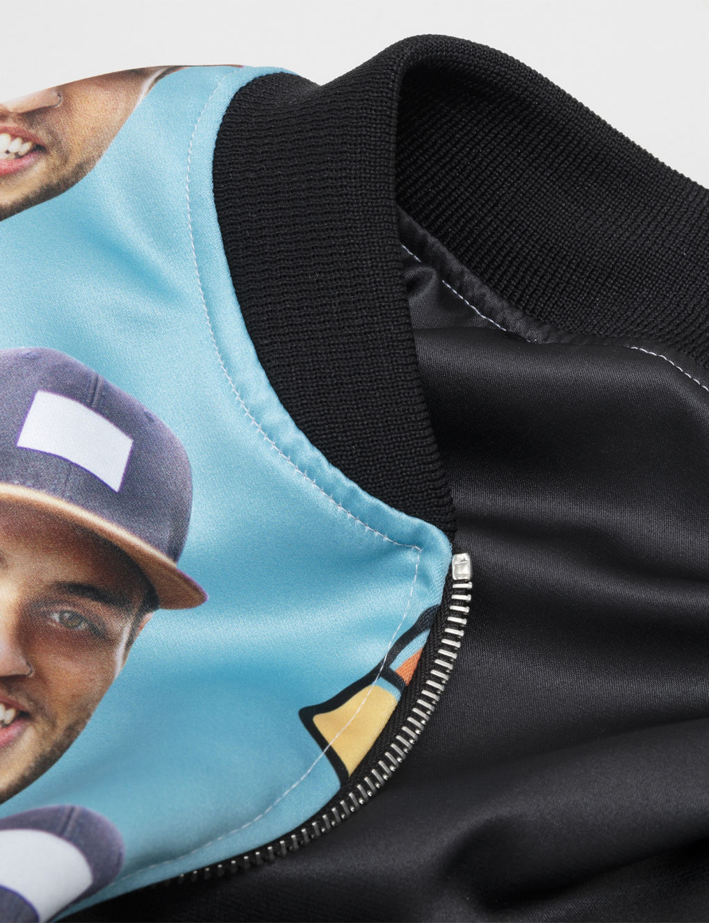 Men's Bomber Jacket with Face. Face Bomber Jacket.