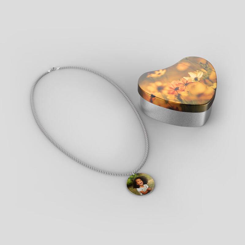 Photo Necklace In Sterling Silver Custom - How To Make Your Own Sterling Silver Pendant